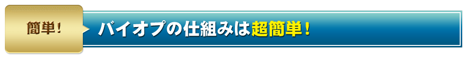 バイオプの仕組みは超簡単！