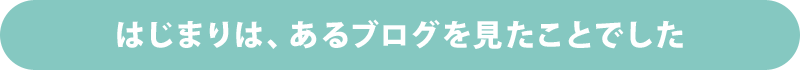 はじまりは、あるブログを見たことでした