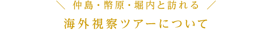 海外視察について